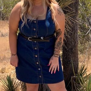 Plus size denim dress